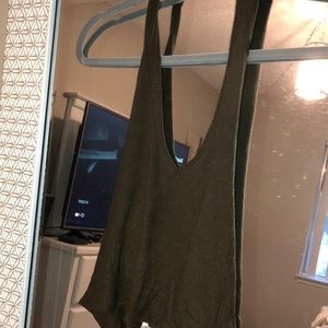 Army green shirt